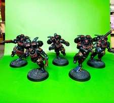 5 Painted Death Company Space Marines with Jump Packs warhammer 40k picture
