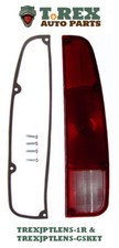 1973 1/2-1988 Jeep J-truck right tail light lens with gasket and 4 screws.  picture