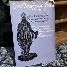 Bhagavad Gita As It Is 1968 1st Print | A.C. Bhaktivedanta Swami Prabhupada RARE picture