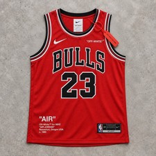 Off-White x Nike Michael Jordan Jersey Red Size L Pre-Owned picture
