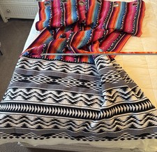 Ambesonne Mexican Curtain Colorful Boho Serape Pattern 72x72 Grommet Panel picture