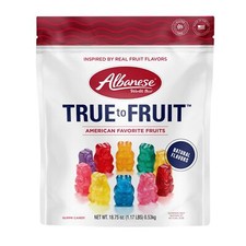 Albanese True to Fruit Gummy Candy 18.75 Ounce Gluten Free Allergy Friendly S... picture