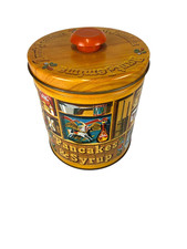 Vintage 1983 Quaker Oats Limited Edition Empty Tin w/Knob Lid 5.25