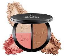 NEW* IT Cosmetics Matte Bronzer Radiance Luminizer & Brightening Blush Palette picture