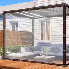 Clear Tarp - Heavy Duty Waterproof 7x10FT Plastic Tarps with Grommets - 2m * 3m picture