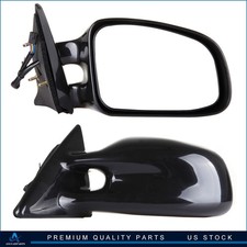 ?Black Power Side View Mirrors Left & Right Pair Set For 99-03 Pontiac Grand Am picture