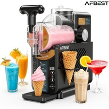 2in1 68Oz Slushie Machine Soft Serve Ice Cream Milkshak 15Mi Freeze Frozen Drink picture