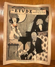 6 Vintage The Etude Music Magazines 1914-1932 Jazz Age Art Deco Ephemera picture