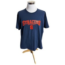 Vintage Syracuse University T-Shirt Mens XL Blue Orange NCAA College Retro Tee picture