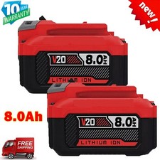 2 Pack 8.0Ah For Craftsman V20 20V MAX Lithium Battery CMCB204 CMCB202 CMCB206 picture