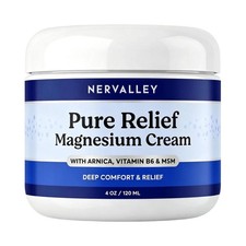 Pure Relief Magnesium Cream - Dead Sea Magnesium Lotion with MSM & Arnica w MSM picture