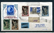 Russia  1957 Registered Cover Moscow to USA with Rare Ovpt Space HiCV 12735 picture