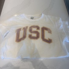 '47 Brand USC Trojans cream Athletic T-Shirt Size Medium men picture