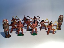 Vintage 1930s Various BARCLAY Lead NATIVE AMERICAN INDIANS  With Chiefs picture