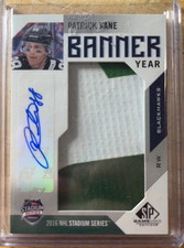 Patrick Kane 2016-17 SP Game Used Banner Year AUTO Stadium Series Blackhawks SSP picture
