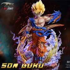 T-Rex Studio Dragon Ball Super Saiyan Goku Resin Statue Mega Size In Stock 28cm picture