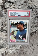 1982 Topps #551 Blackless Reggie Jackson New York Yankees HOF PSA 7 NM Rare picture
