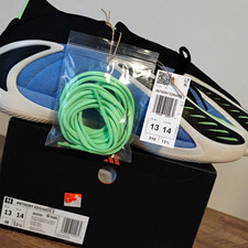 adidas Anthony Edwards 2 Basketball Shoes US 13 Multicolor Blue Black picture