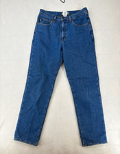 L.L.Bean Classic Fit Blue Straight Leg Fleece Lined Denim Jeans Men’s Size 32 picture