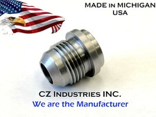 AN10, 10 MALE BILLET 1018 MILD STEEL WELD ON / WELD IN FITTING BUNG QTY:1 picture
