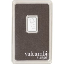 2.5 gram Platinum Bar - Valcambi Suisse - 999.5 Fine in Sealed Assay picture