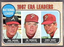 1968 Topps Set-Break #7 NL Leaders/Niekro/Bunning/Short NR-MINT *JAYSACE* picture