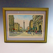 VTG French Impressionist Hand Colored Etching Signed Charles Blondin picture