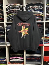 Vintage 00s Deftones Back To School Tour Nu Metal Band Hoodie Faded Size L picture