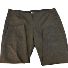 J. Jill Ponte Slim Leg Pants Gray Knit Pull On Size 4X picture