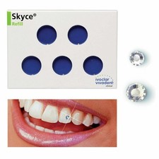 Ivoclar Vivadent Skyce Crystals Tooth Jewellery 5 Pc Decorative Ornaments. picture
