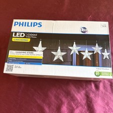 Philips LED Cascading 6 ct Hanging Stars Cool White Motion Lights Indoor/Outdoor picture