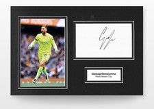 Gianluigi Donnarumma Signed 12x8 Photo Display Manchester City Memorabilia COA picture