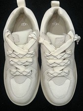 UGG Lo Lowmel Jasmine Low Top Lace-Up Sneakers Beige/Cream Breathable Mesh picture
