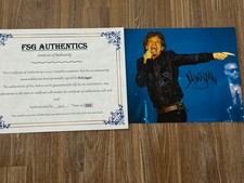 MICK JAGGER autographed 8x10 photo, signed, authentic, Rolling Stones, COA picture