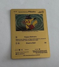 2021 Pokémon Special Delivery Pikachu Gold Foil    IN THE USA picture