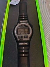 Rare Timex Ironman Triathlon 8-lap Black Grey Vintage Digital Watch Boxed picture