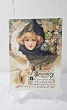Halloween Reverse Glass Transfer Witch   John Winsch Sam Schmucker 6x8 picture