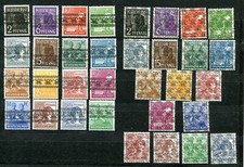 GERMANY 1948 AMERICAN BRITISH OCCUPATION ZONES 600-616 617-633 (33) PERFECT MNH picture