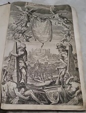 1650 Rare Antique German Emblem Book Guidobald Salzburg Large Engravings  picture