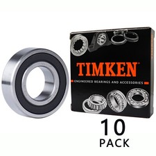 (Qty.10) USA Brand TIMKEN 6004-2RS 20X42X12MM Double Rubber Seal Bearings picture