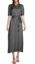 Elie Tahari Women's Whisper Satin Maxi Women's Dress Size Small House Grey picture