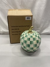 Mackenzie Childs Emerald Check Small Pumkin picture