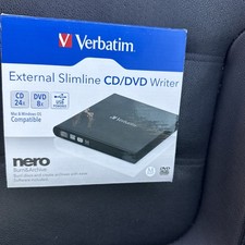 Verbatim Slim External Burner CD/DVD  /-RW Optical Drive 98938 picture