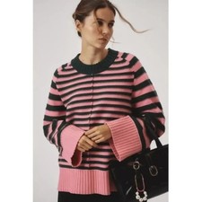 ANTHROPOLOGIE x MAEVE Chandler Crew-Neck Relaxed Pullover Sweater Sz L $168 269 picture