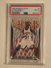 1996 SKYBOX E-X2000 NET ASSETS #4 KEVIN GARNETT PSA 8 picture