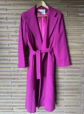 Vintage Nordstrom Gallery Fleurette 100% Virgin Wool  Trench Coat Wrap Coat  picture