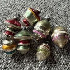 7 Unusual Shiny Brite Vintage Christmas Ornaments picture