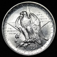 1934 Texas Silver Half Dollar GEM BU *UNCIRCULATED* MS E378 IWGNCB picture