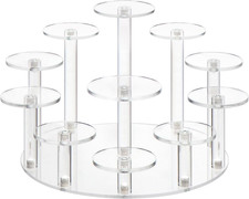 Round Acrylic Jewelry Stand Acrylic Display Riser Stands Dessert Tower Display T picture
