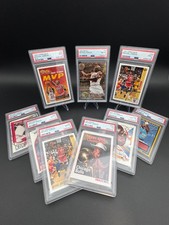 Michael Jordan PSA Lot (9) - 1995-96 Fleer Metal 13 / 91 Upper Deck / 89 Hoops picture